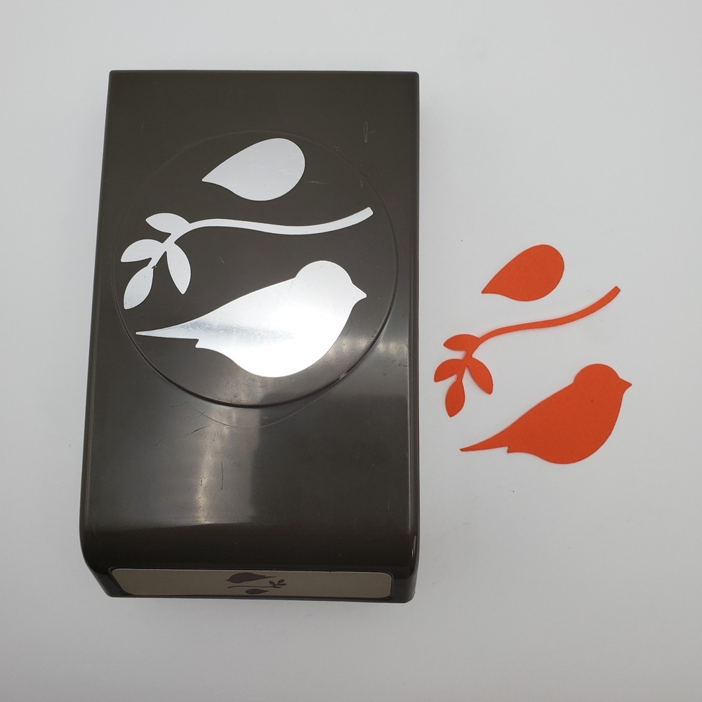 Stampin' Up Bird Builder and Leaf Branch Shape Punch - WORKING
